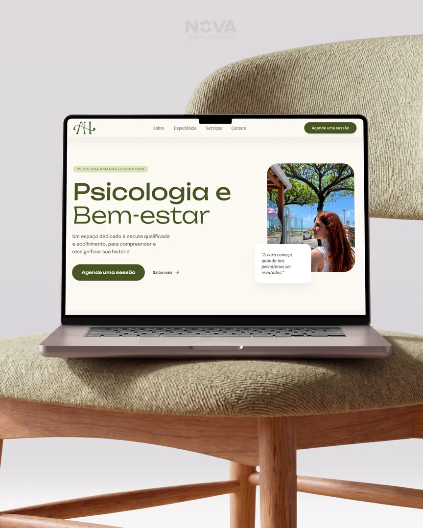 Projeto Amanda Hilsendeger — Landing Page · Psicologia