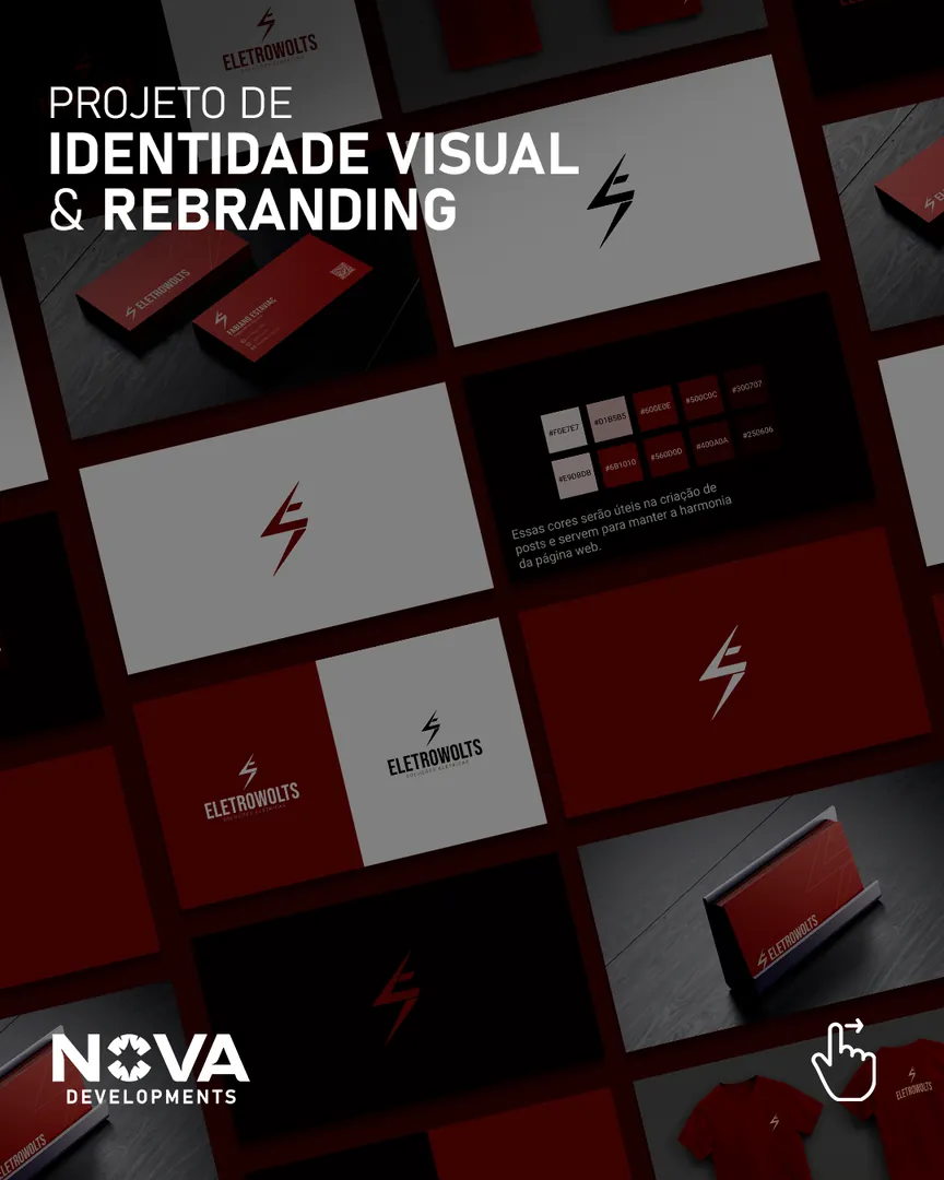 Projeto Eletrowolts — Identidade visual & rebranding