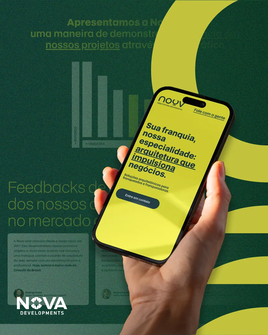 Projeto Grupo Noov — Site institucional · Arquitetura